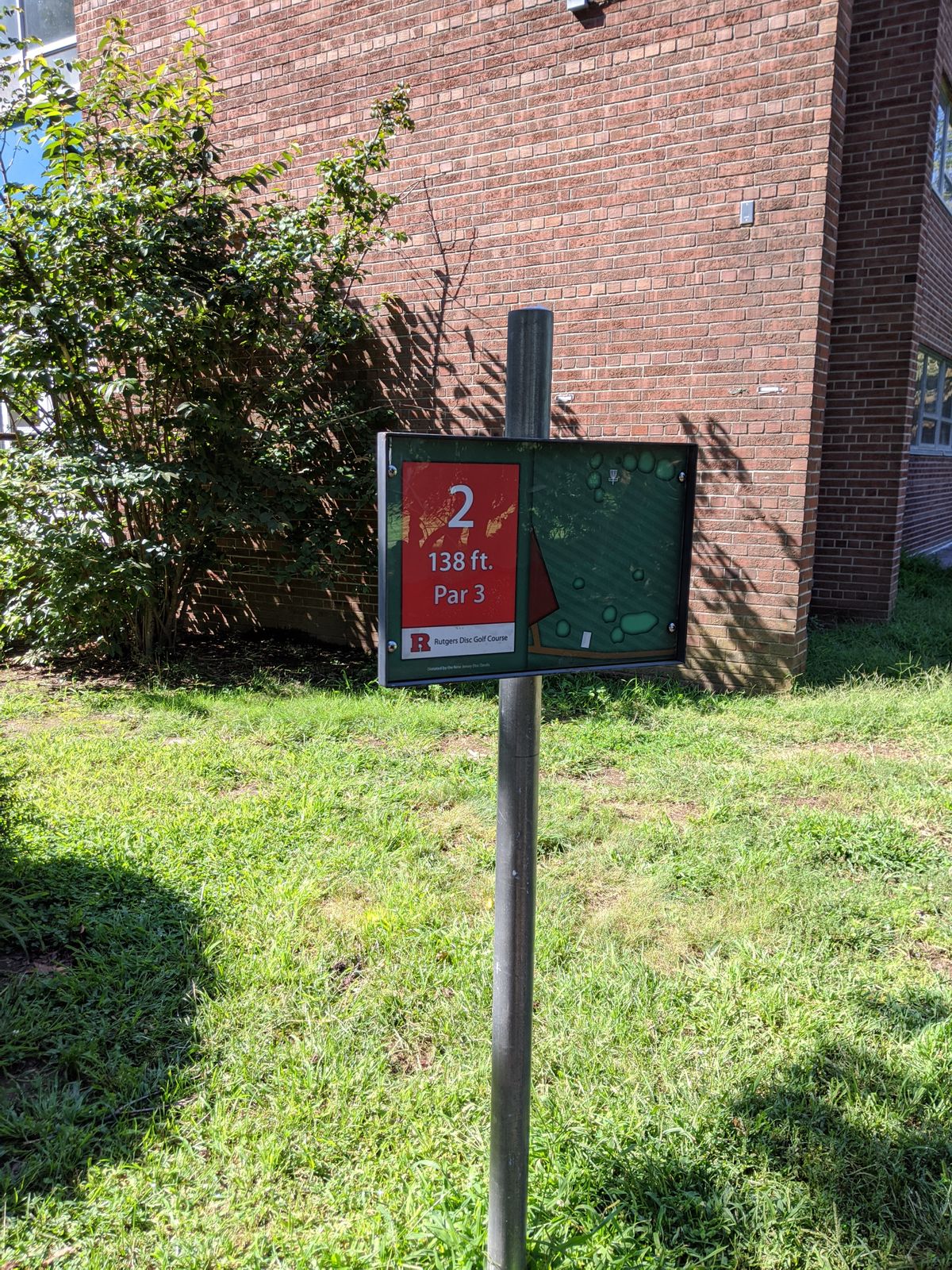 Hole 2 signage