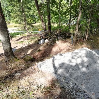 Hål 3 som definitivt inte är de 44m som skylten säger, utan snarare hälften