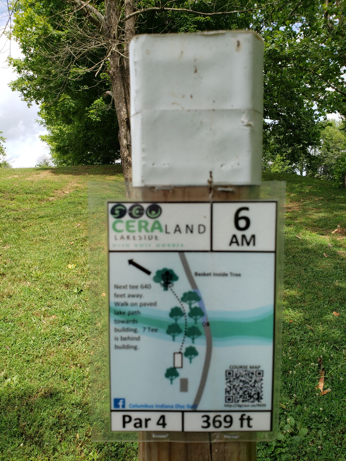 #6 Amateur Tee Shot Sign.