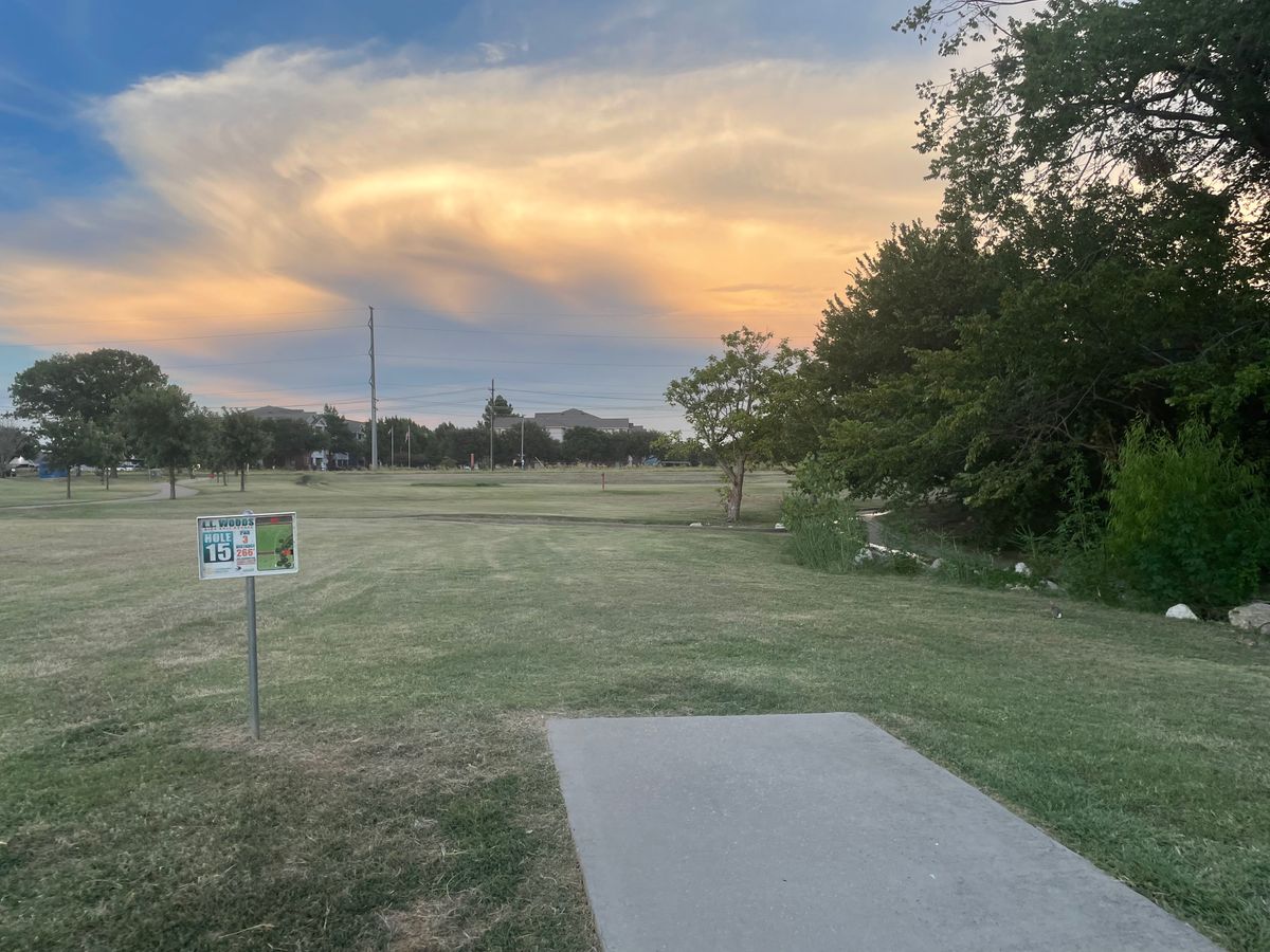 Hole 15 right before sunset