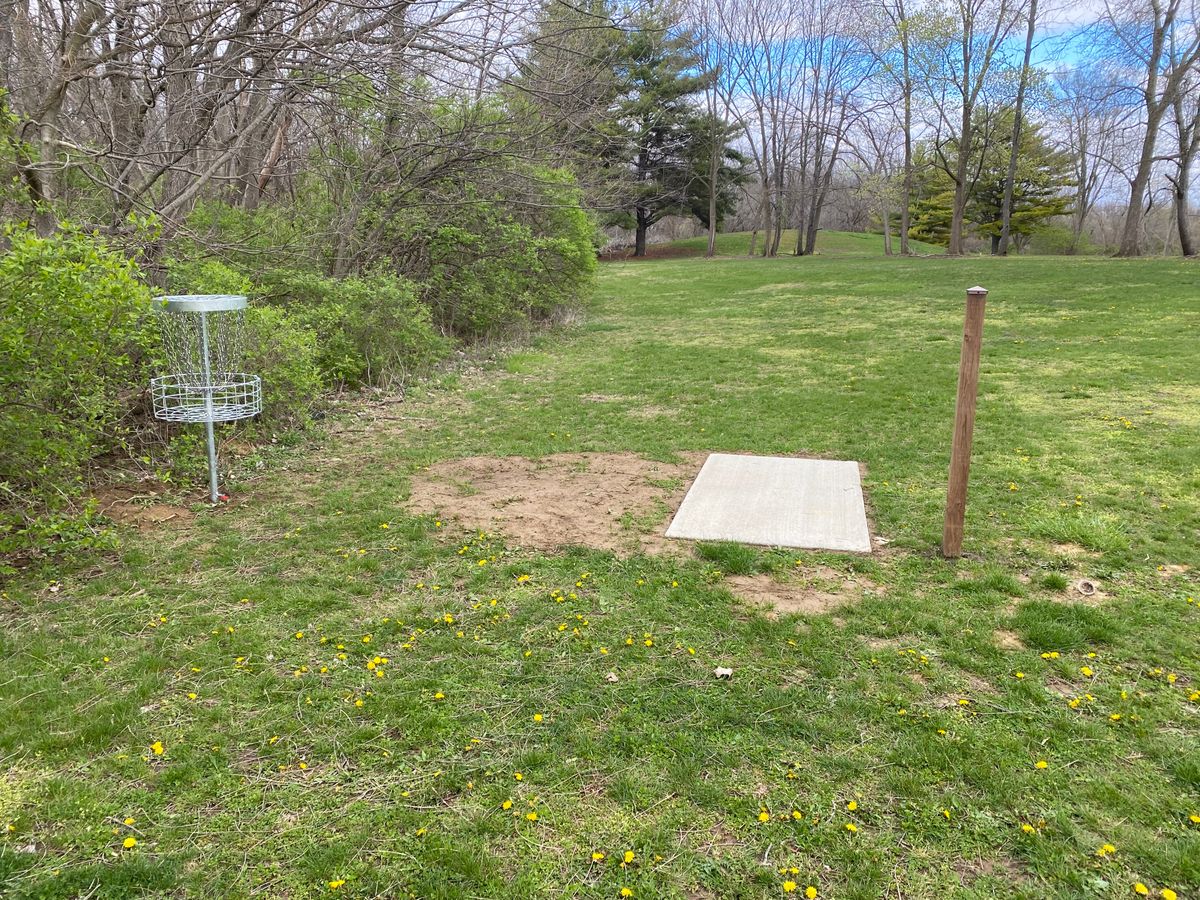 Hole 6 basket and Hole 7 Tee Pad