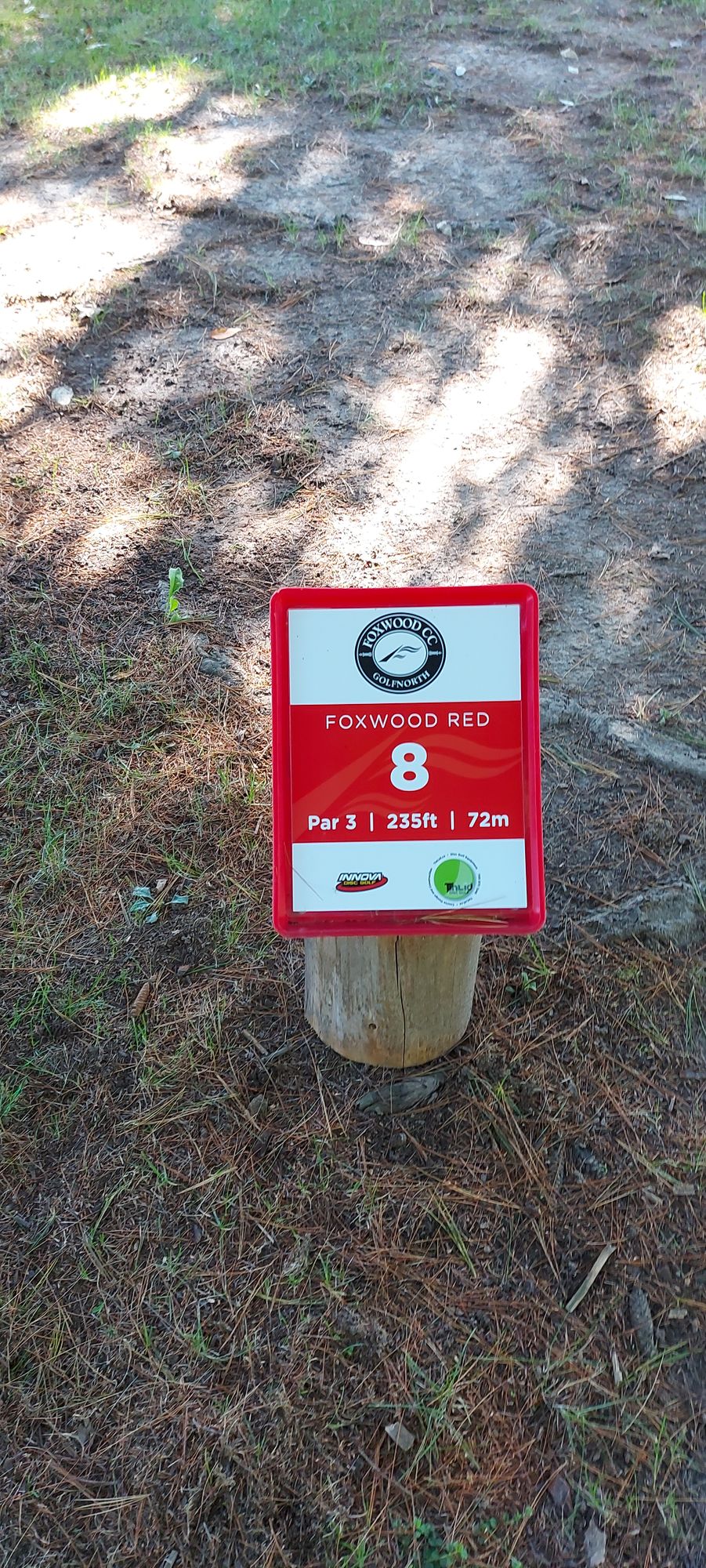 Hole sign #8 🇨🇦🍁🍀🍁🇨🇦