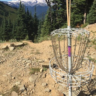 Hole 2 and Mt. Rainier