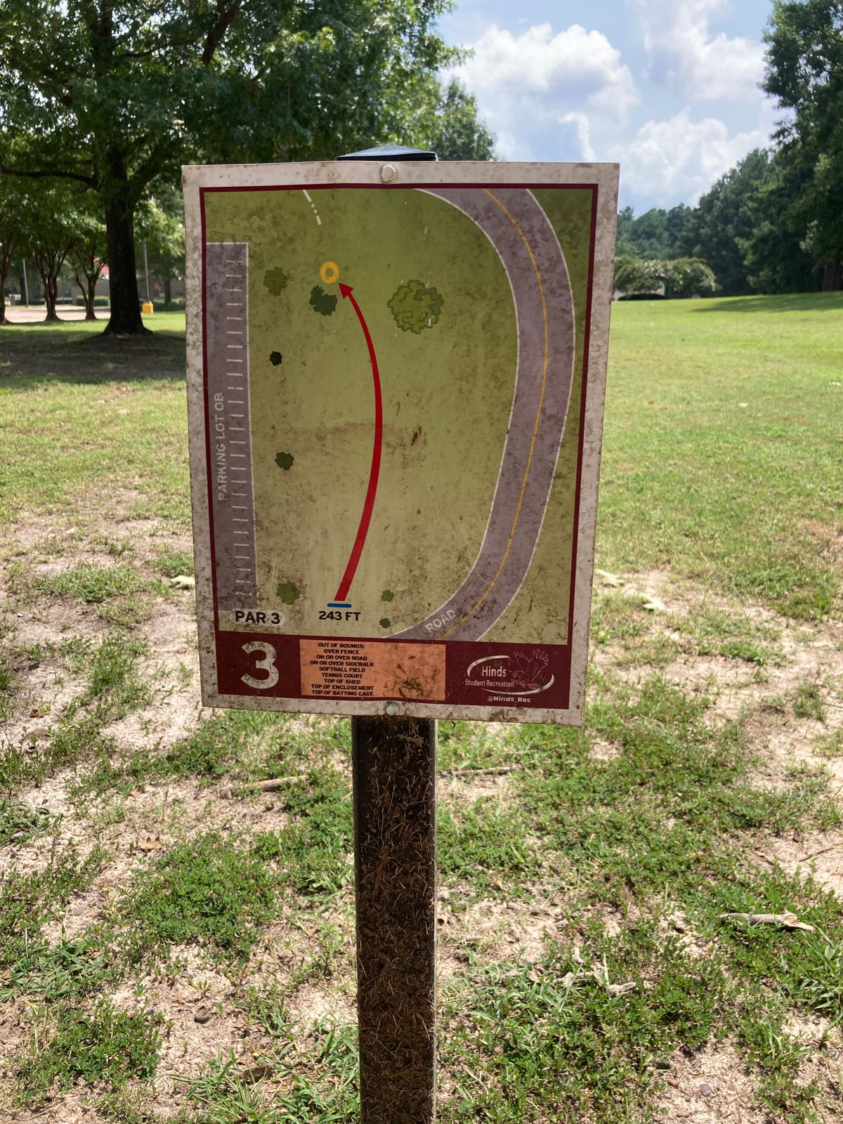 Hole 3 Sign