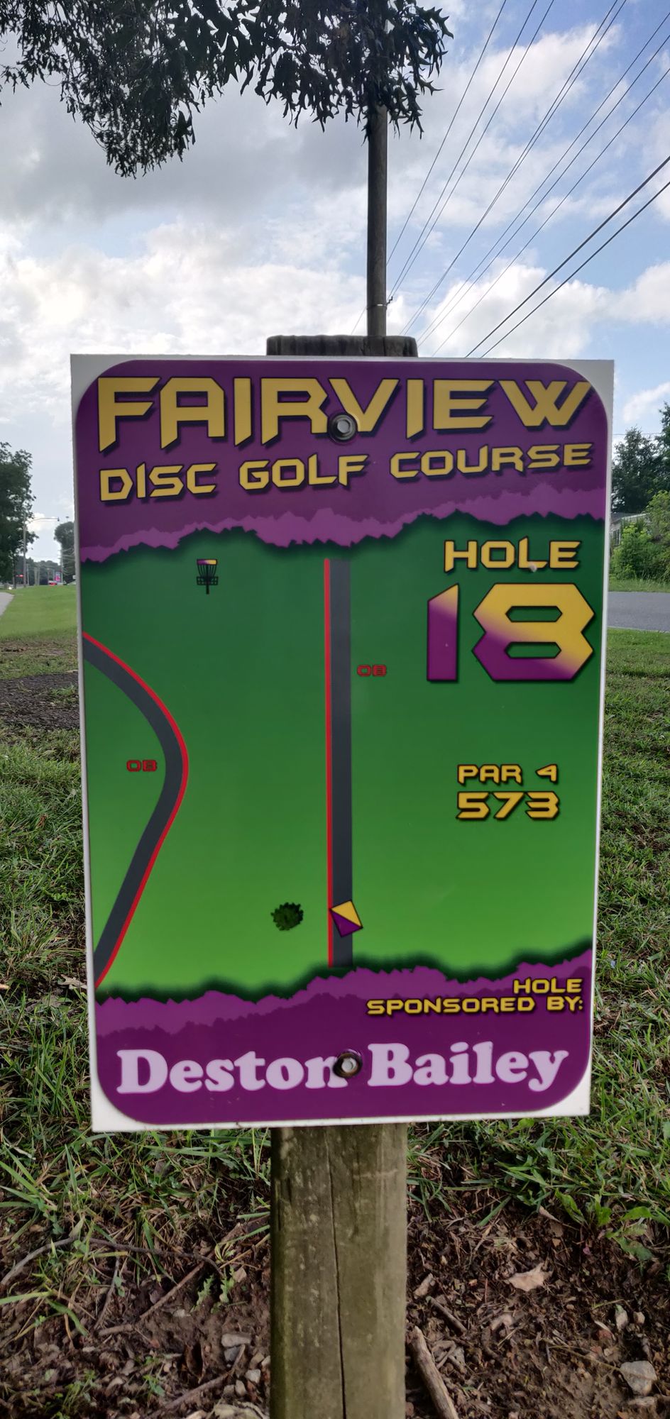 Hole 18 TeeSign