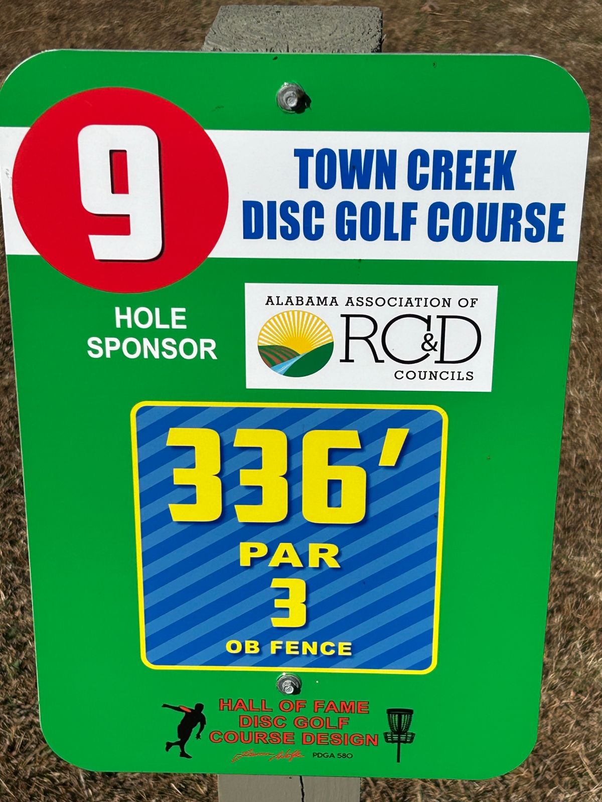 Forgot pic for hole 9 basket