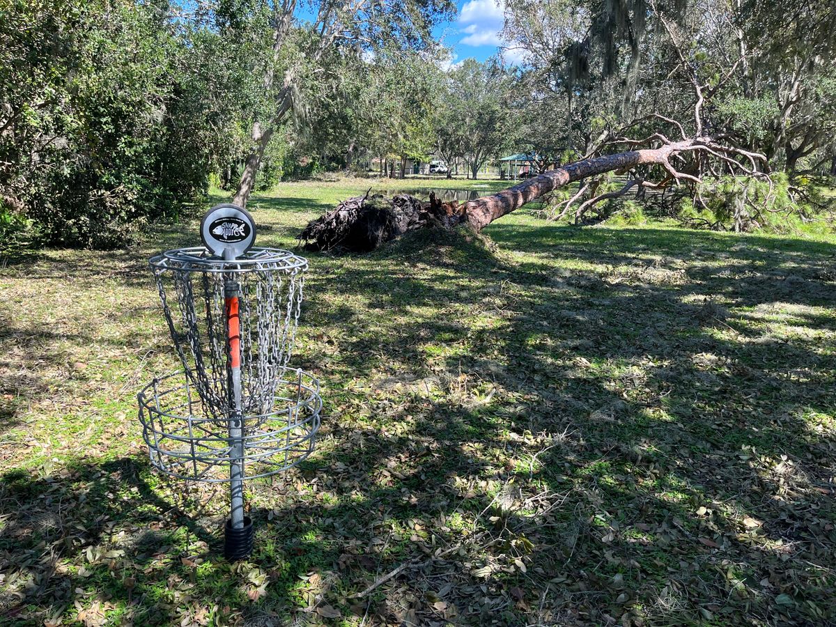 Hole 1 damaged after hurricane Ian.