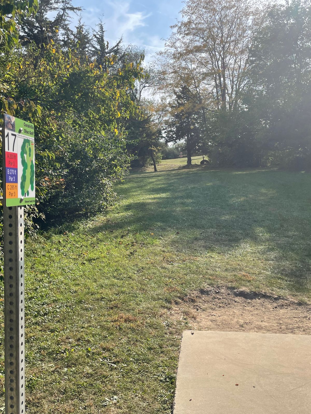 Hole 17’s new anchor straight ahead.