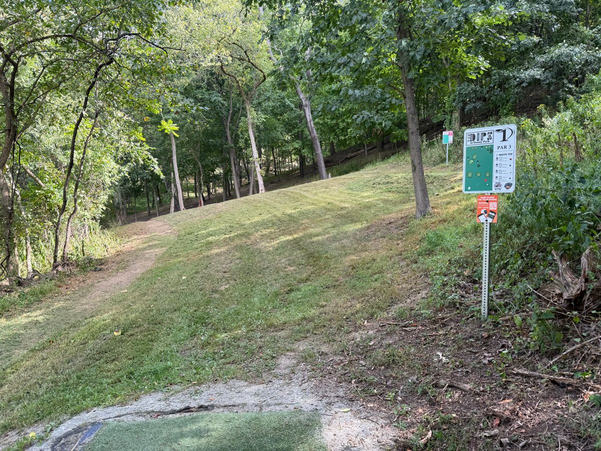 Hole 1 white tee (long)