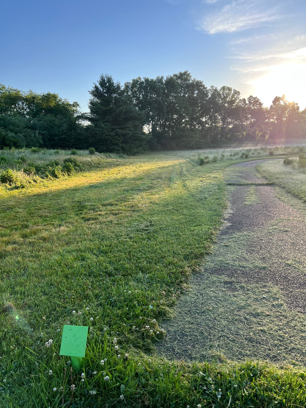 Hole 6 tee, looking down the fairway