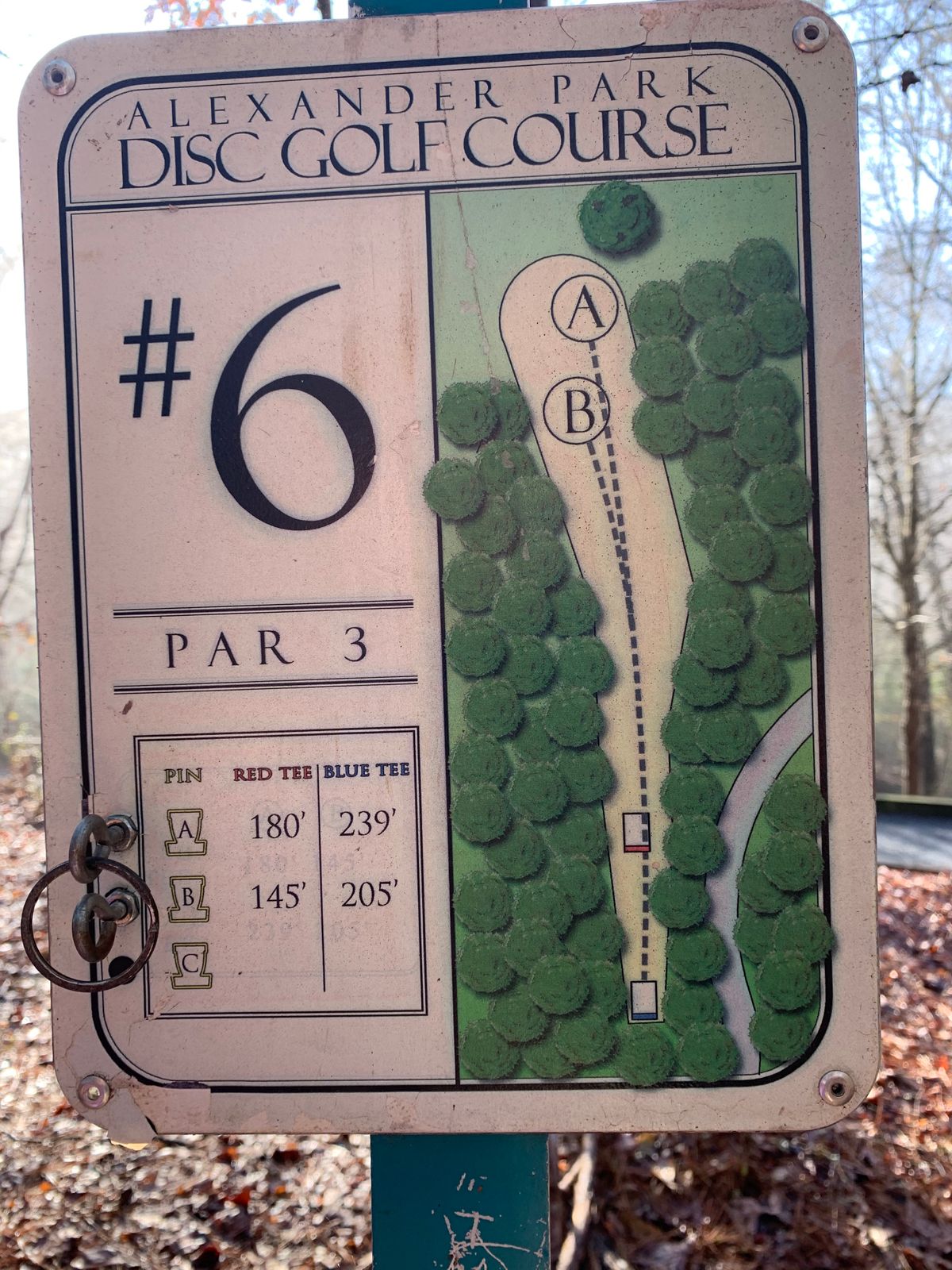 Map for hole 6.