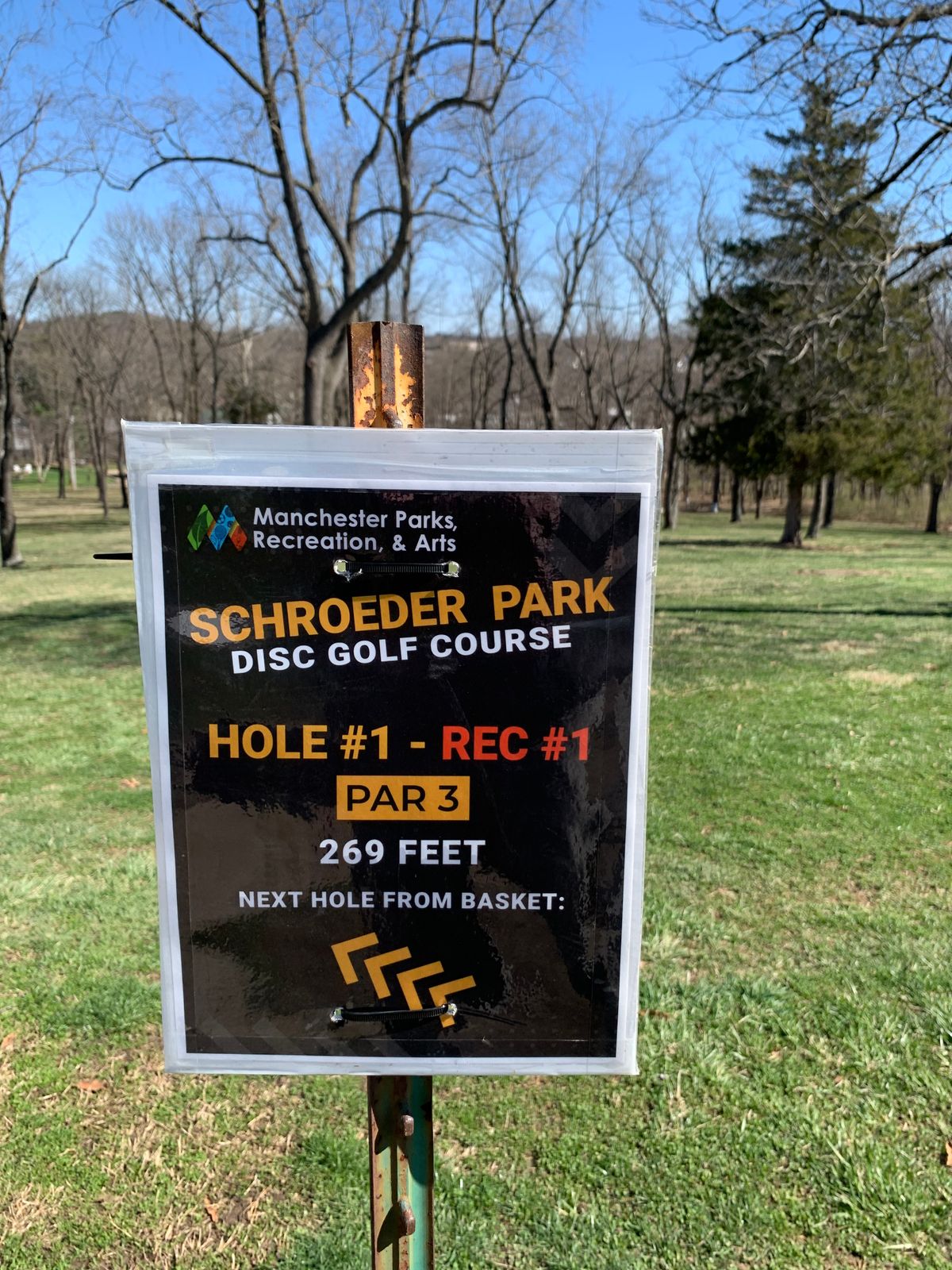 New temporary signs.  Sometimes these don’t match up with the older signs.