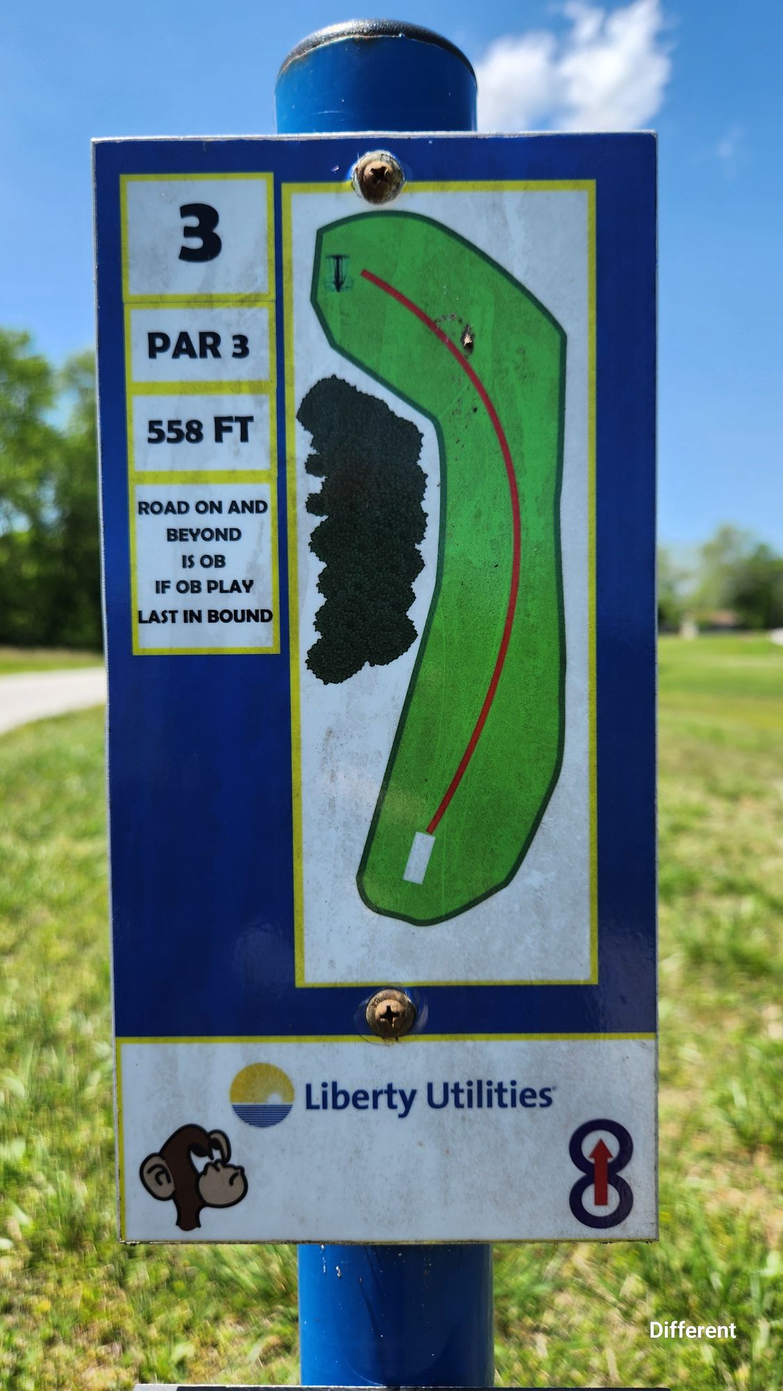 Hole 3. Updated to par 4 in Udisc.
