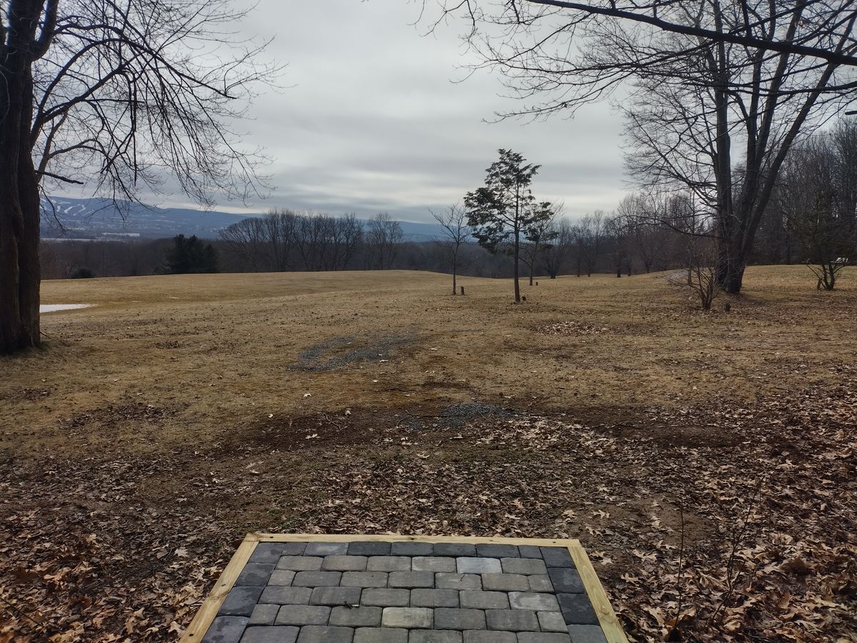 a long hole down the hill