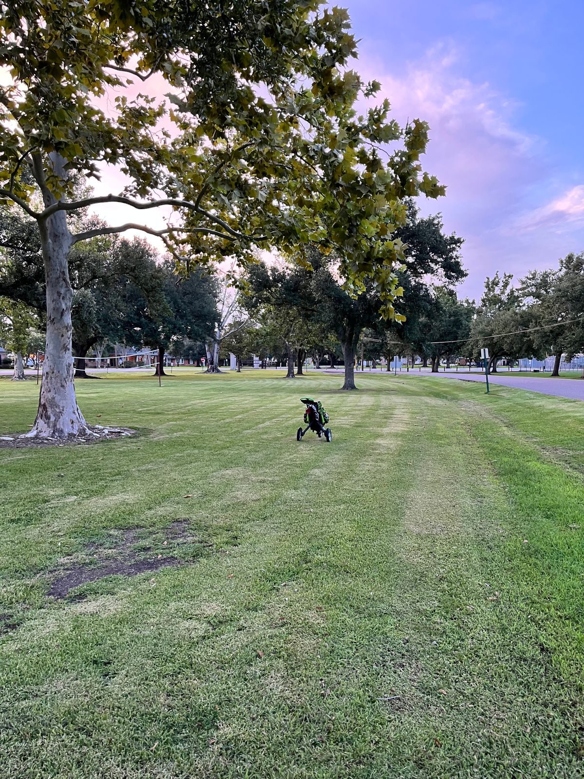 Hole 5 Green (cart represents target)