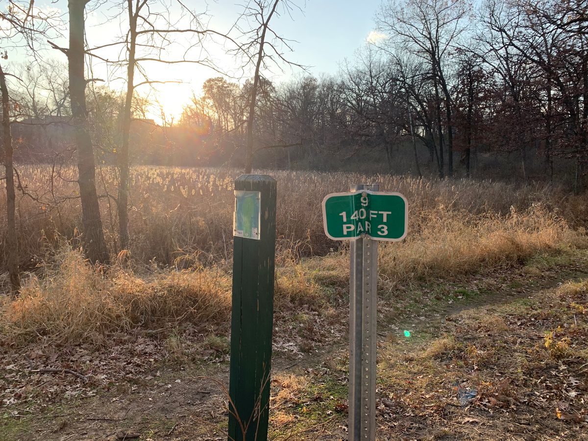 Hole 9 signage/map