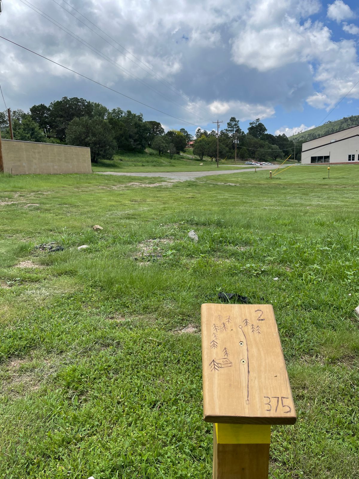 Yellow course tee post 2
