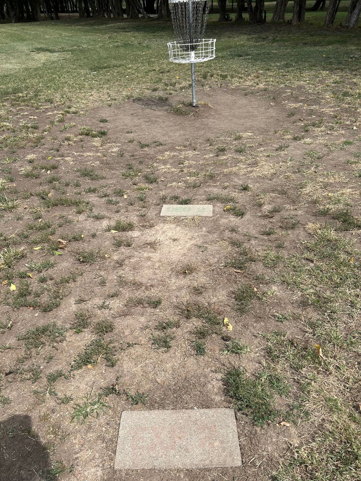 Practice putting area challenge stones