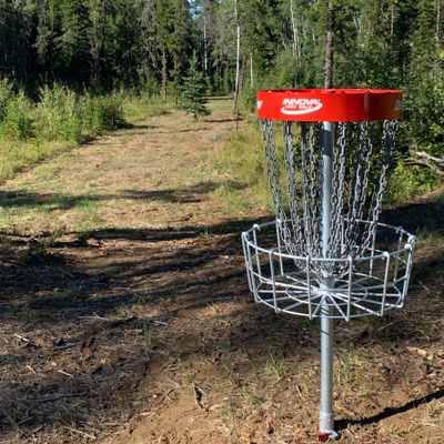 Hole 9 looking back from the basket.