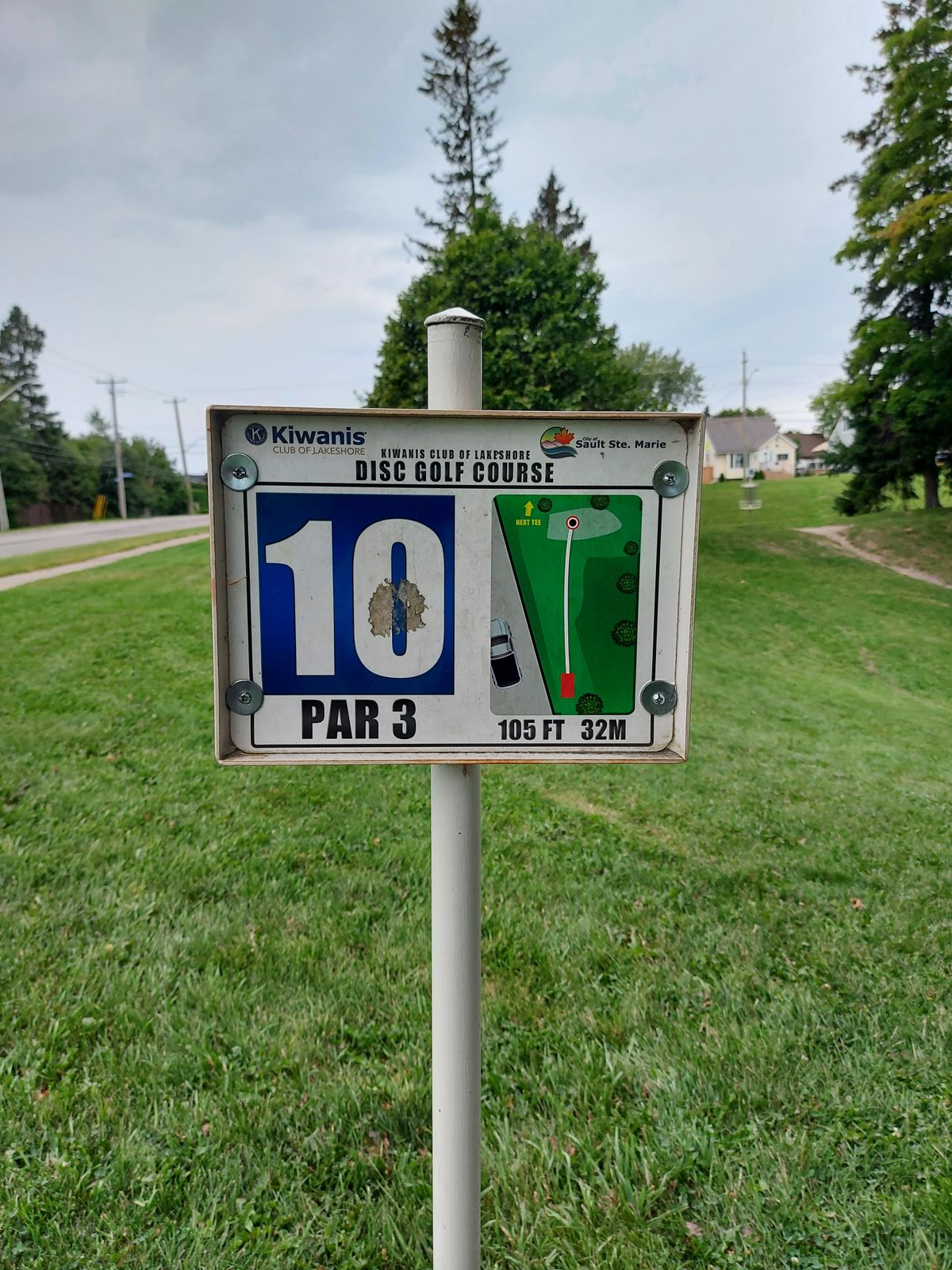 Hole sign #10.🌲🌲🌲🌲