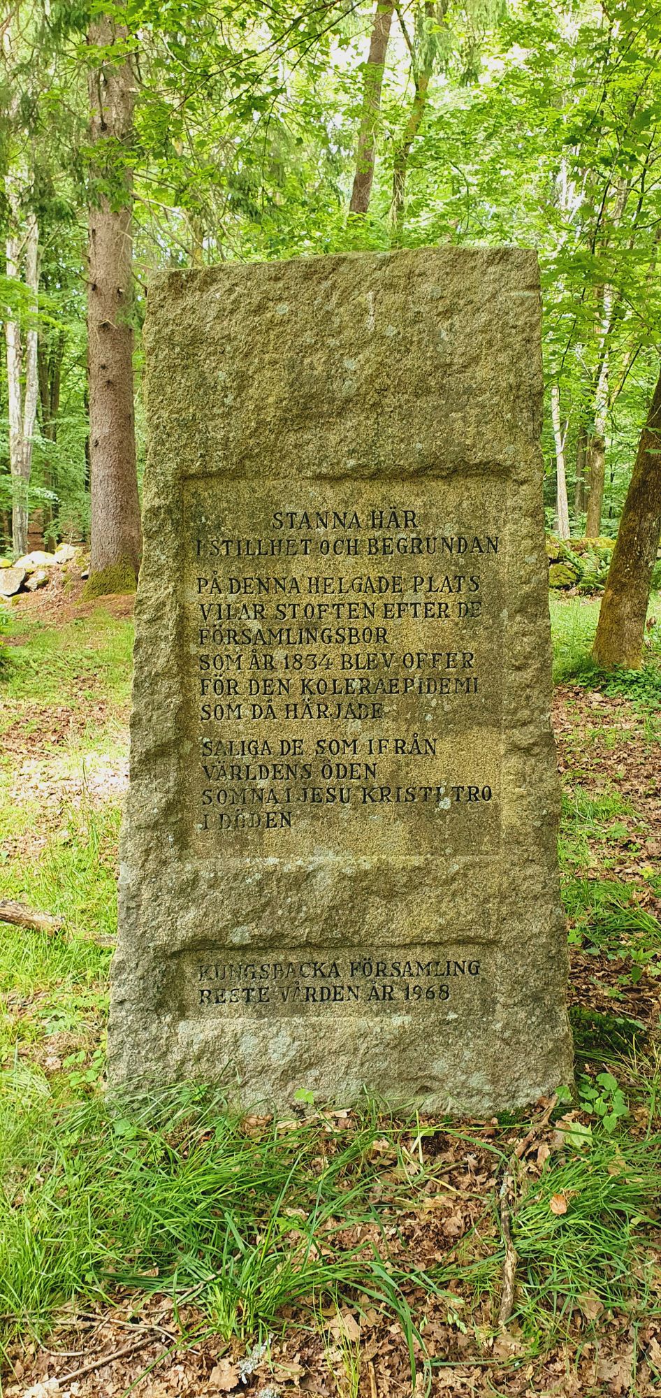 Stanna här och begrunda i stillhet...