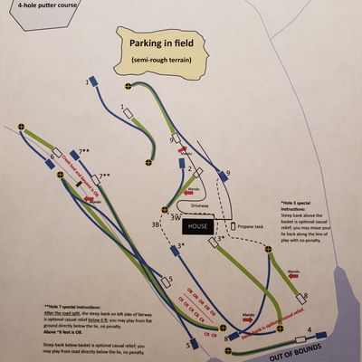 Course map with special instructions)