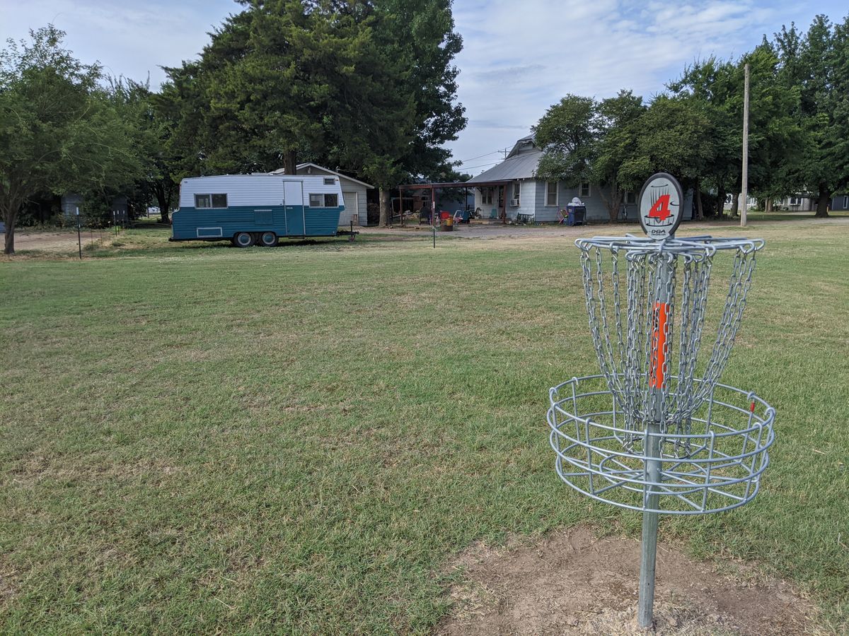 Hole 4 basket and farm animals