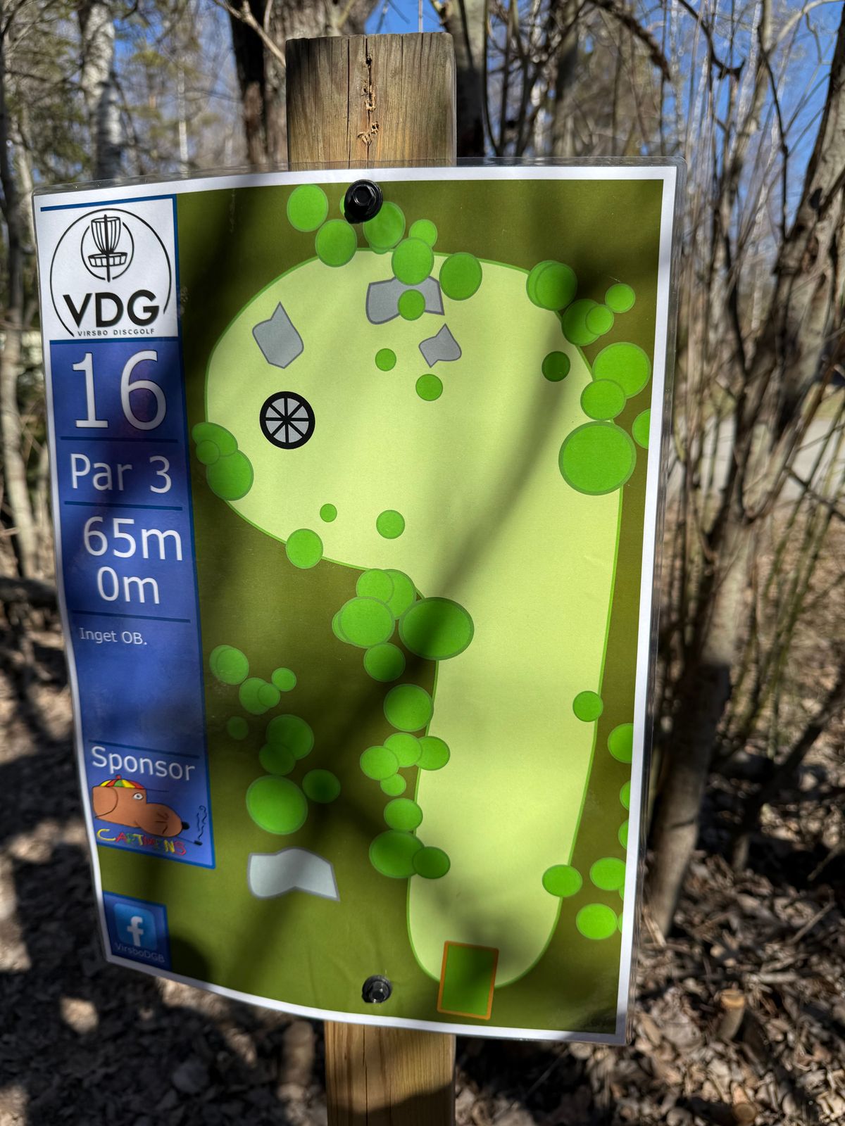 Hål 16 - Par 3 - 65m