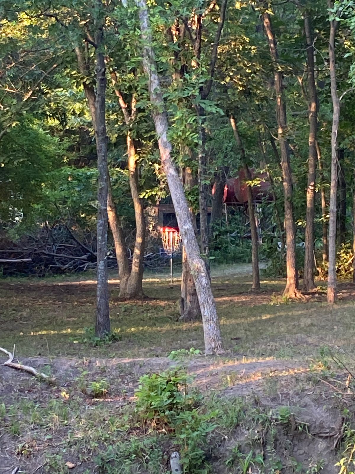 Creeks edge look into basket at hole #4.