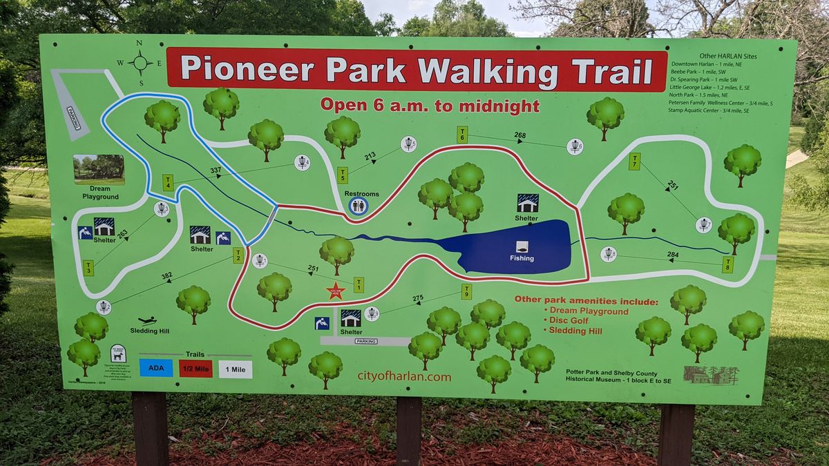 Harlan Pioneer Park Disc Golf Course