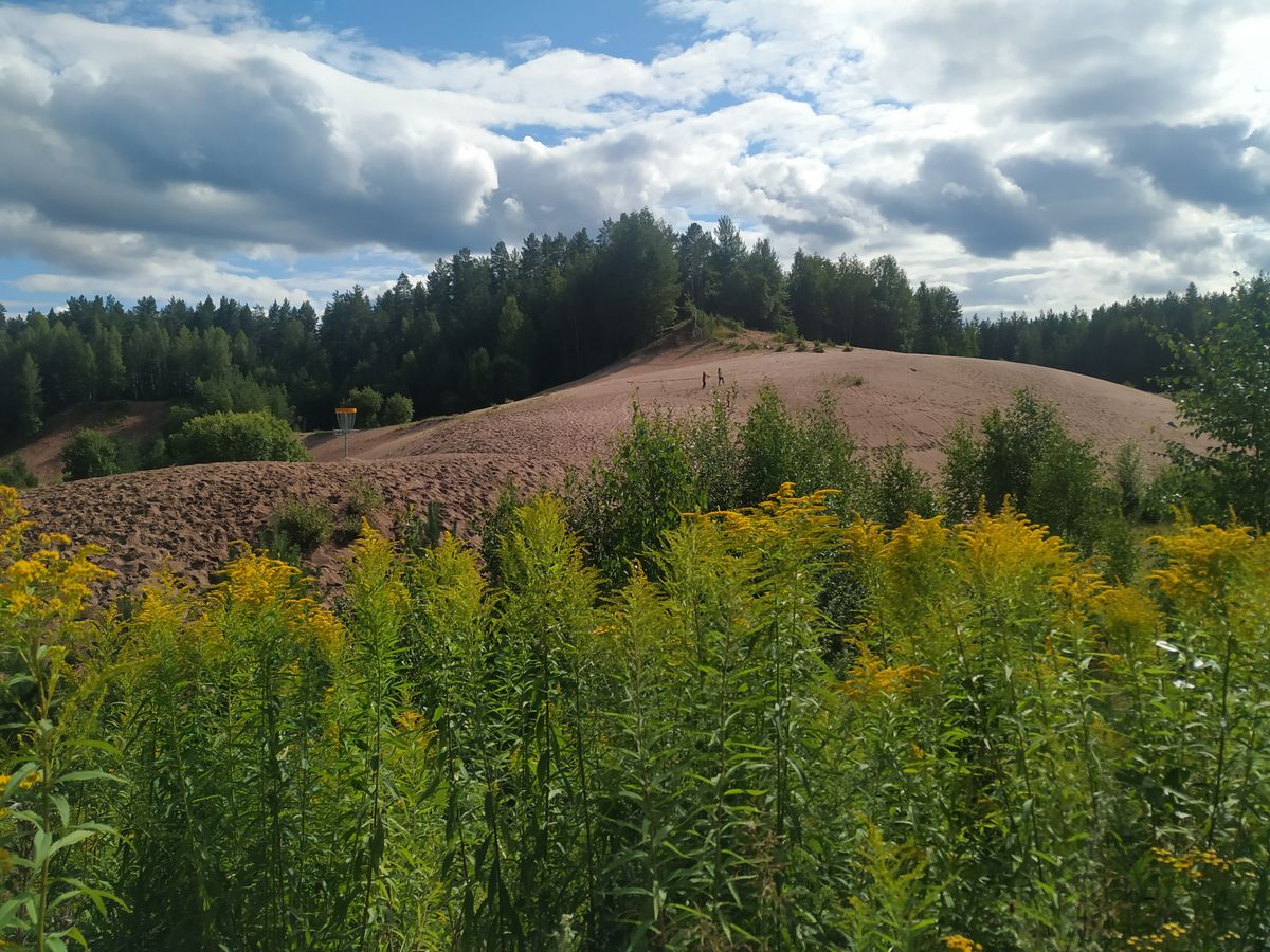 View with the nr9 basket to the left