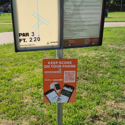 Previous 2003 layout and UDisc signs
