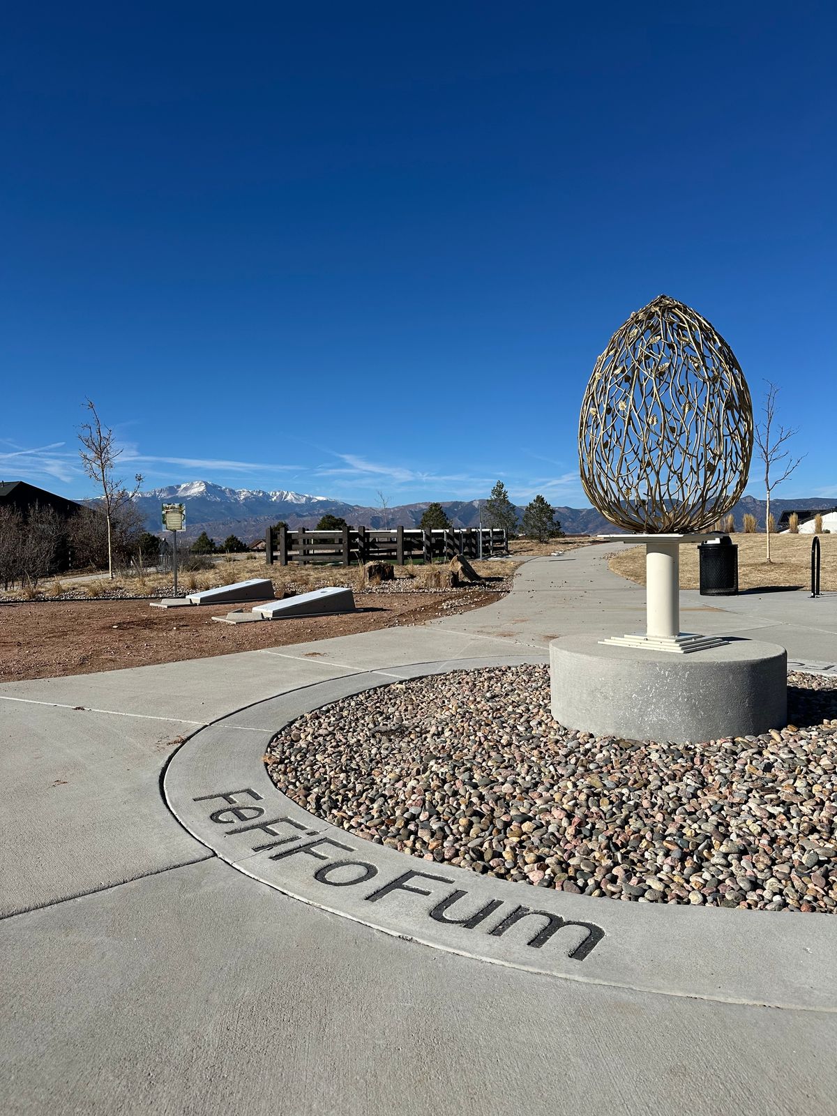 Mountain View’s with hole one basket off to the left.