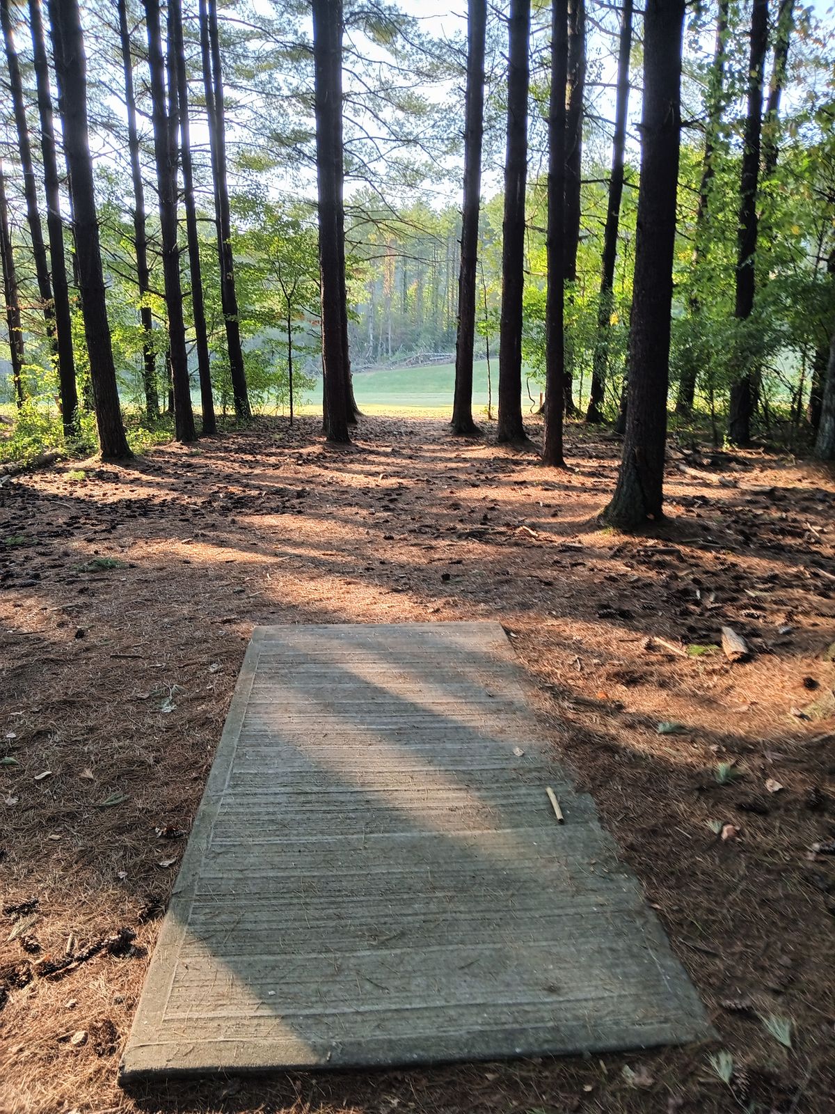 Get past the trees in the beginning and it opens up to very large open field.