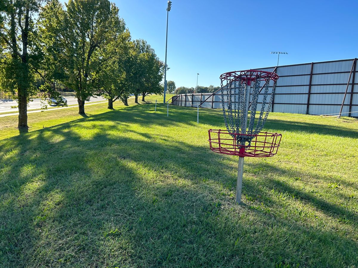 Hole #9 from behind the basket. 