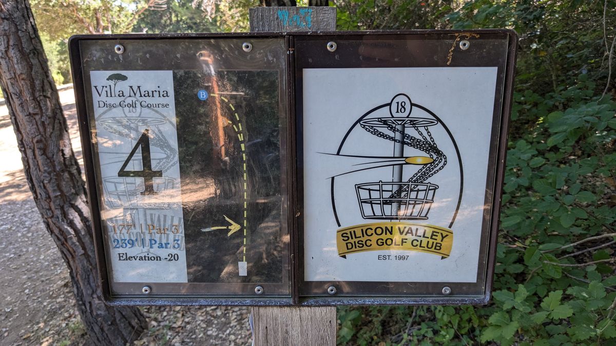 Hole 4 Tee Sign