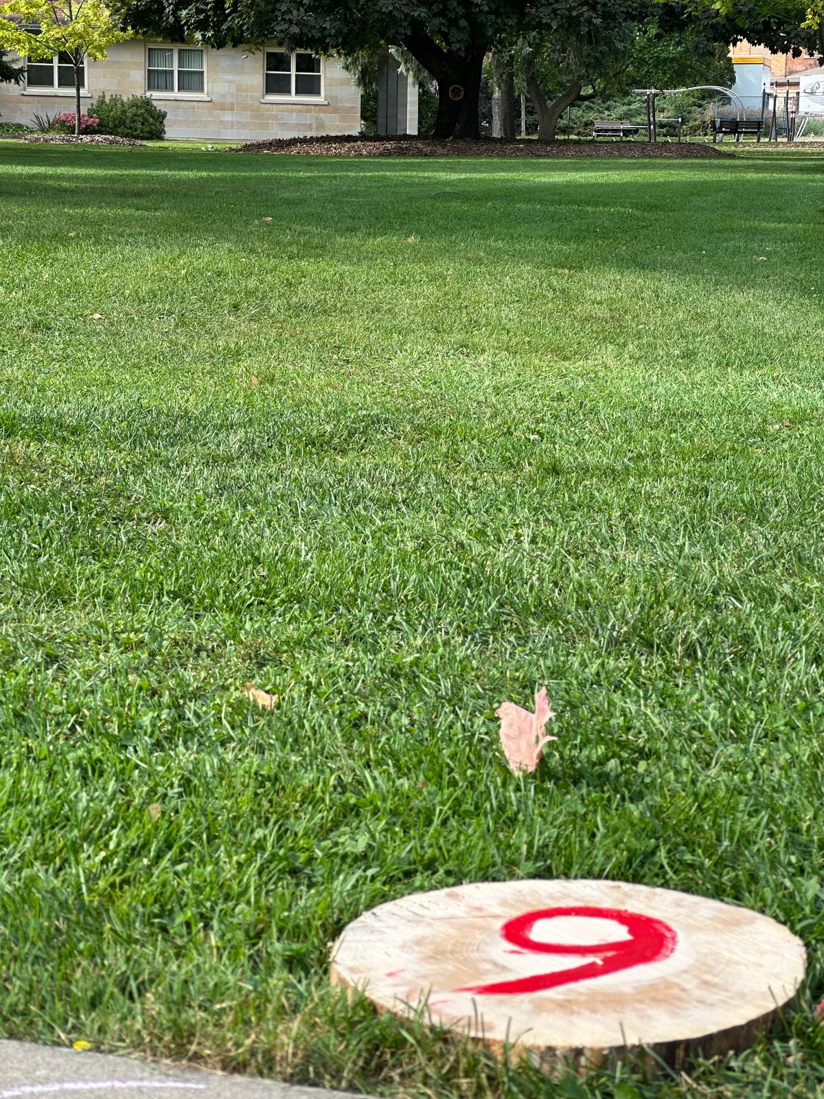 Tee and fairway of hole 9