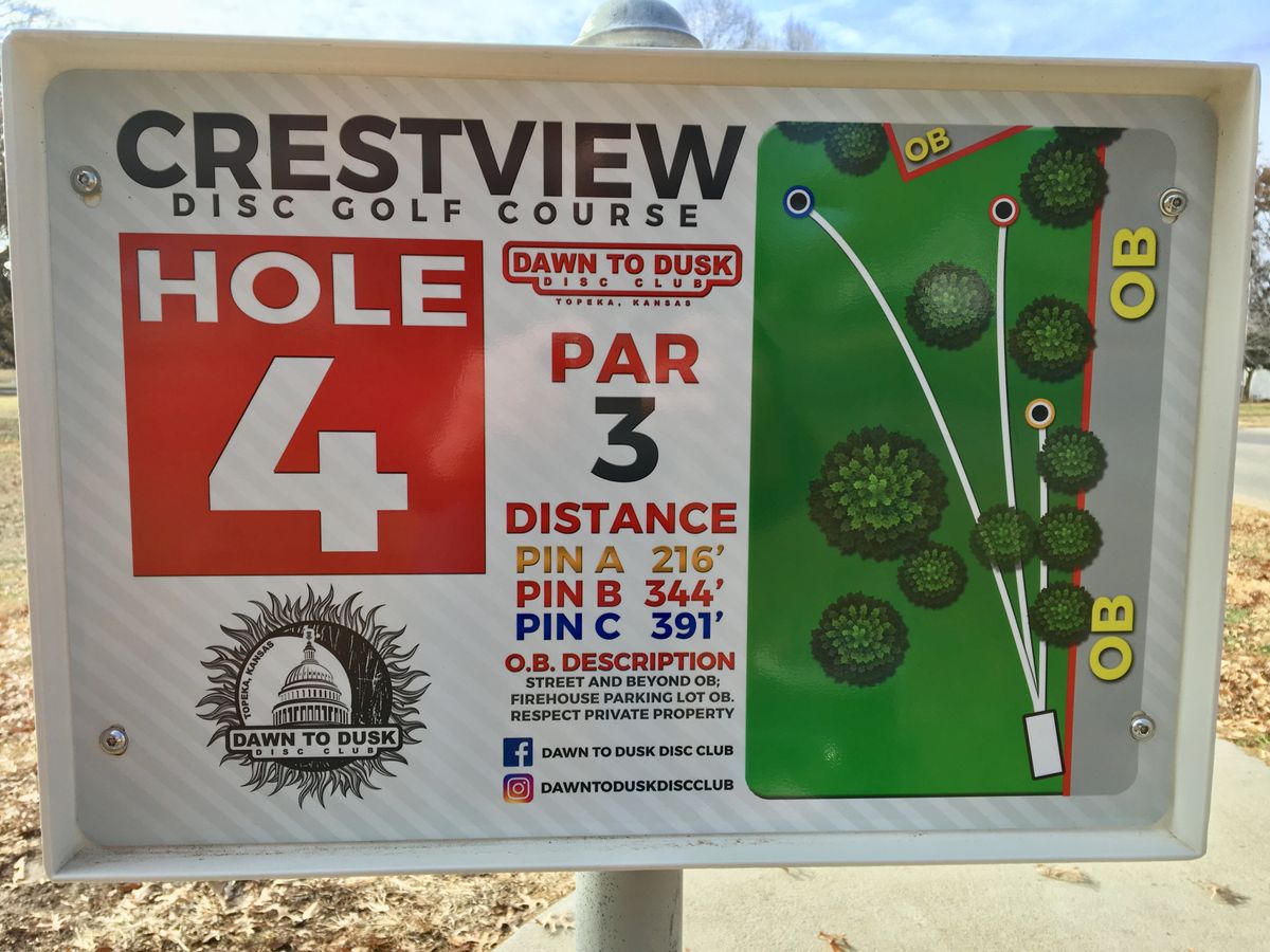 Hole 4 Tee Sign