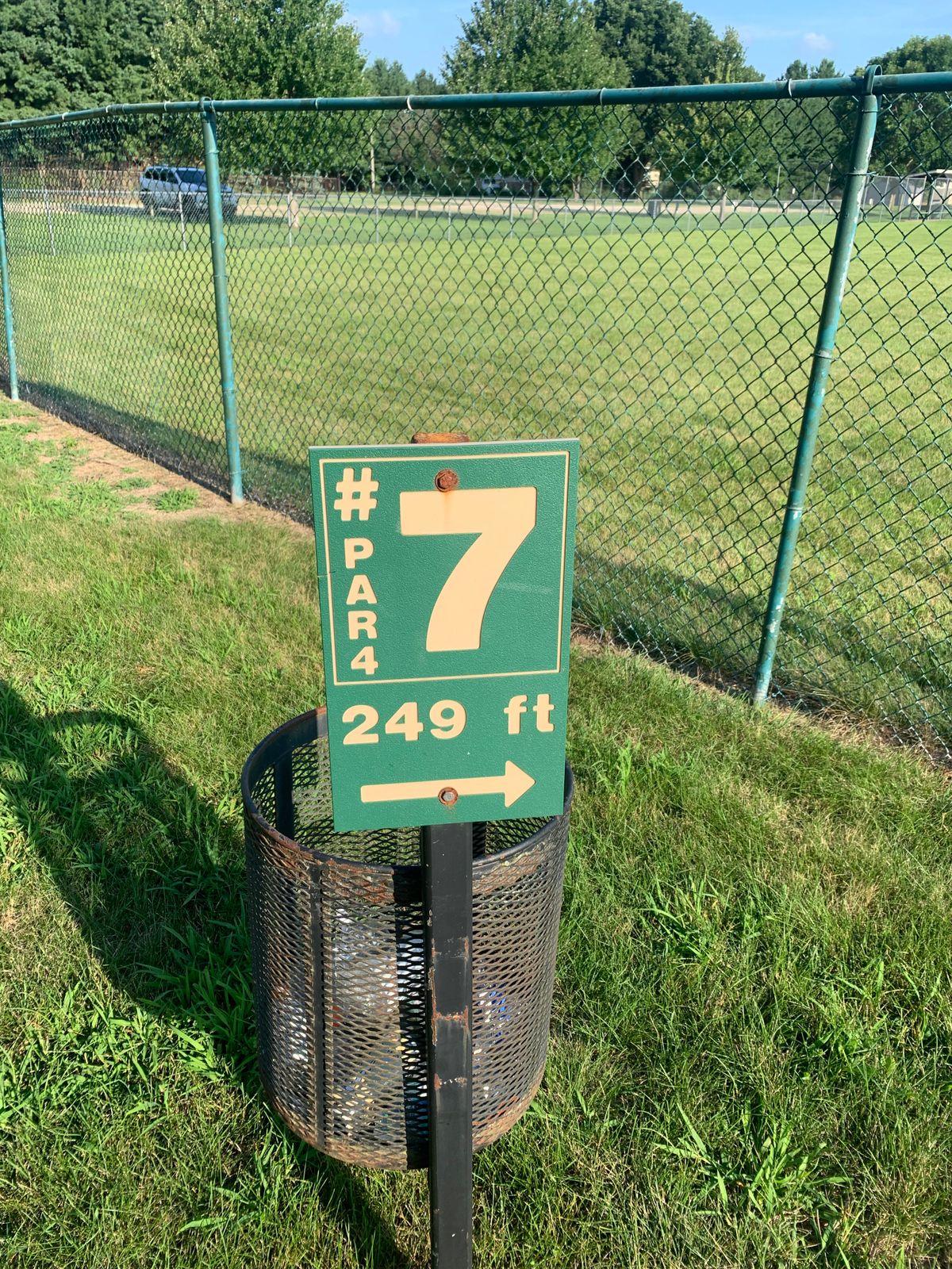 Hole #7 tee sign