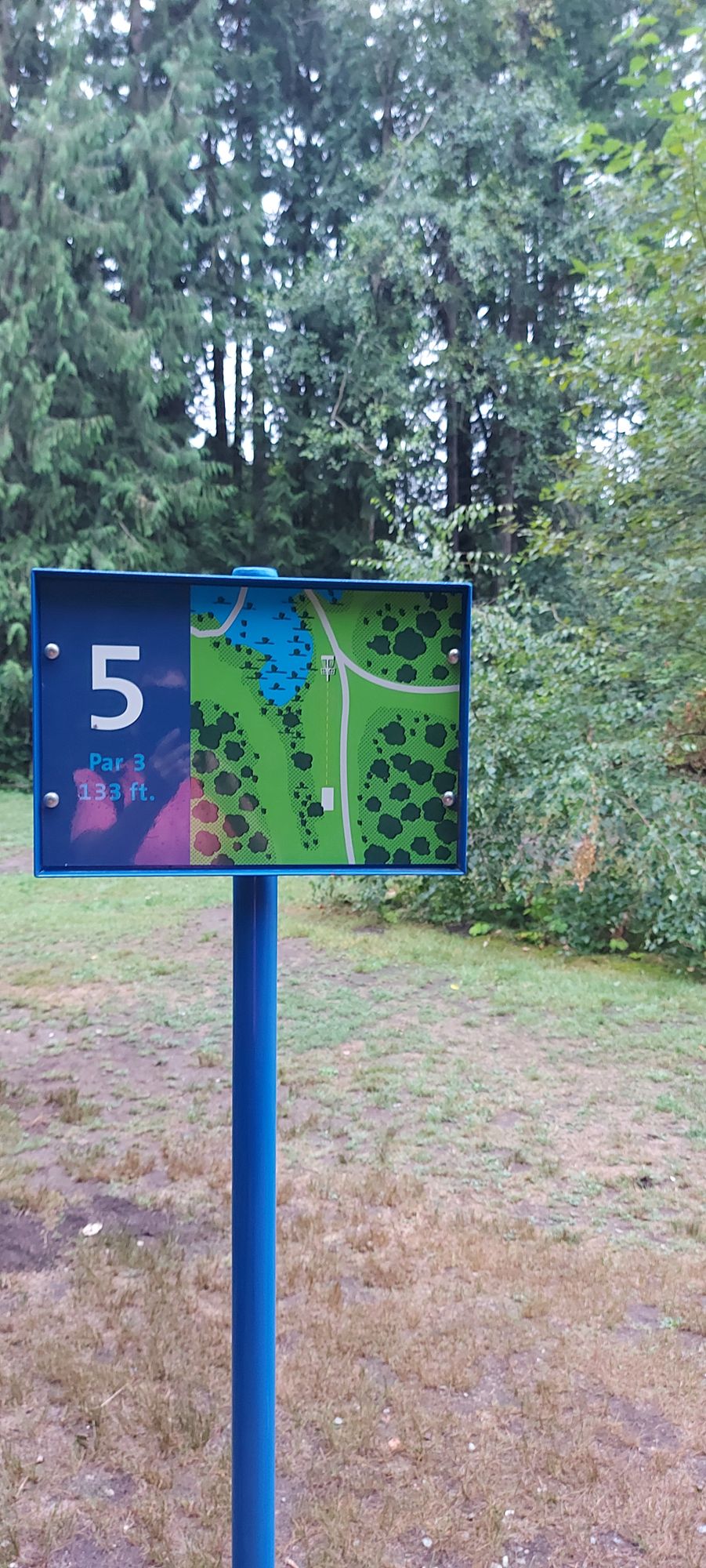 Hole sign #5.🍁🍃🍀🌳