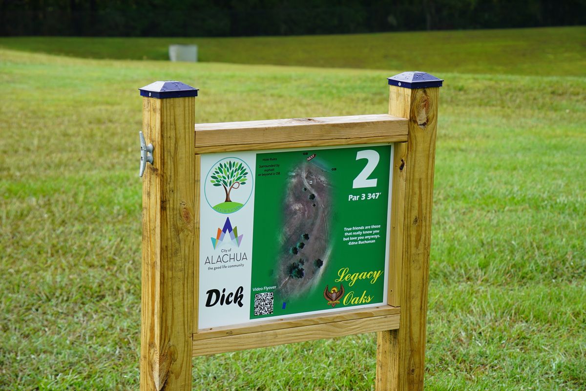 Hole 2’s sign