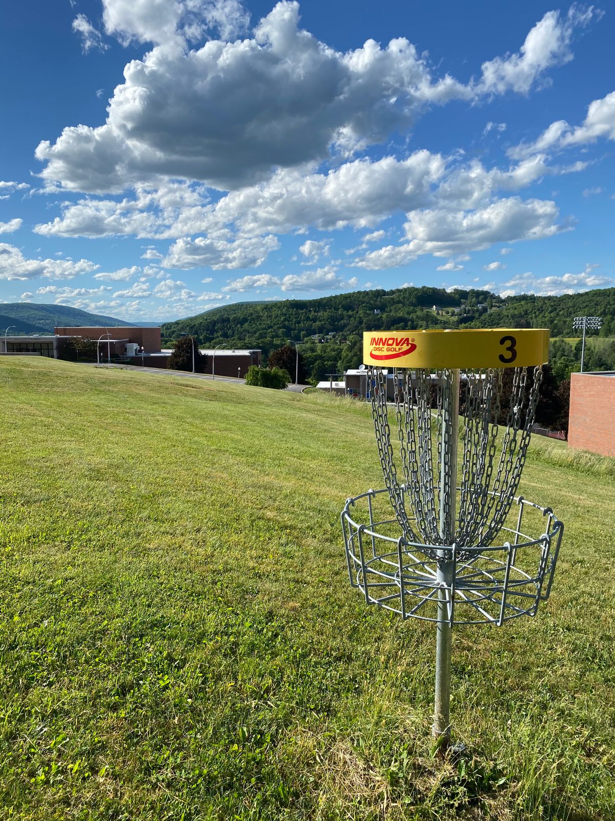 hole 3 overlooking campus