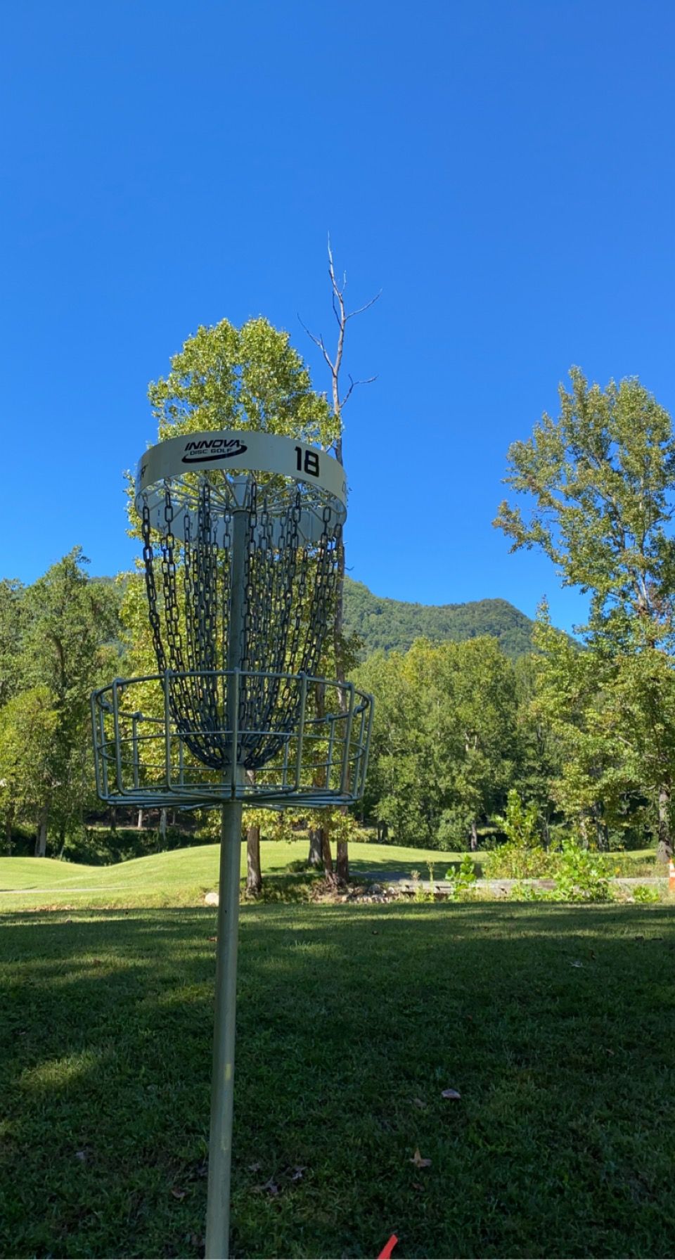 Hole 18 elevated basket