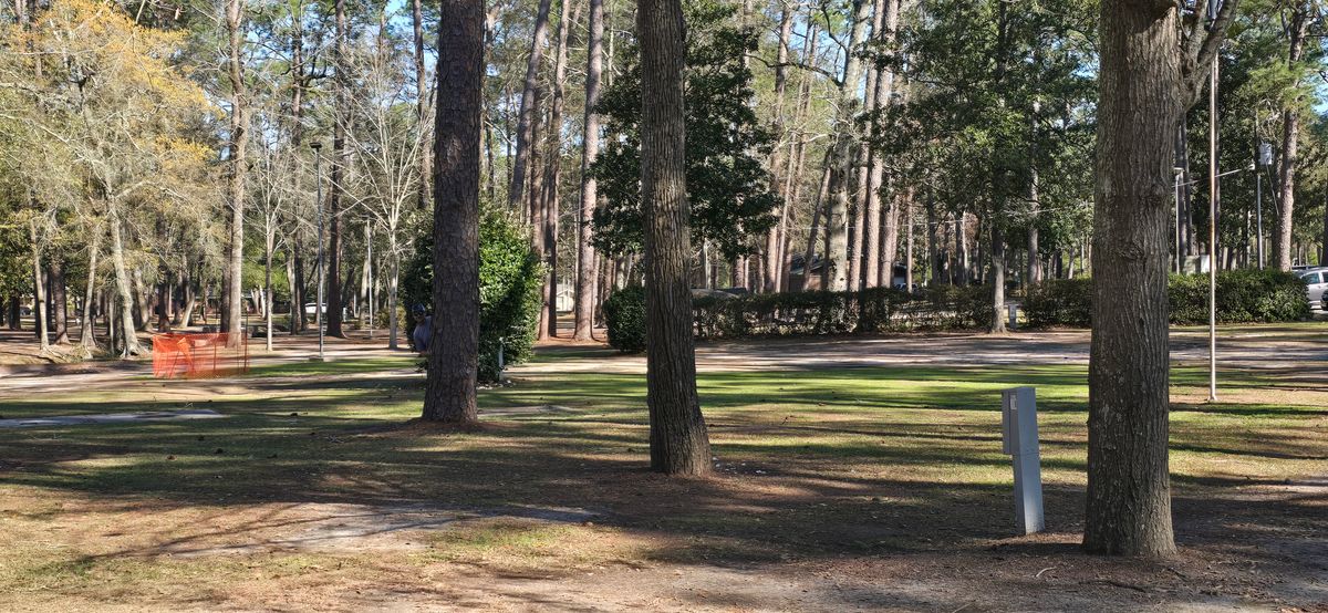From hole 8 long pad