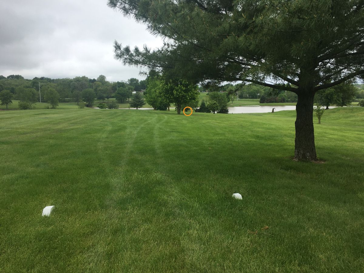 Hole 16 from the tee box