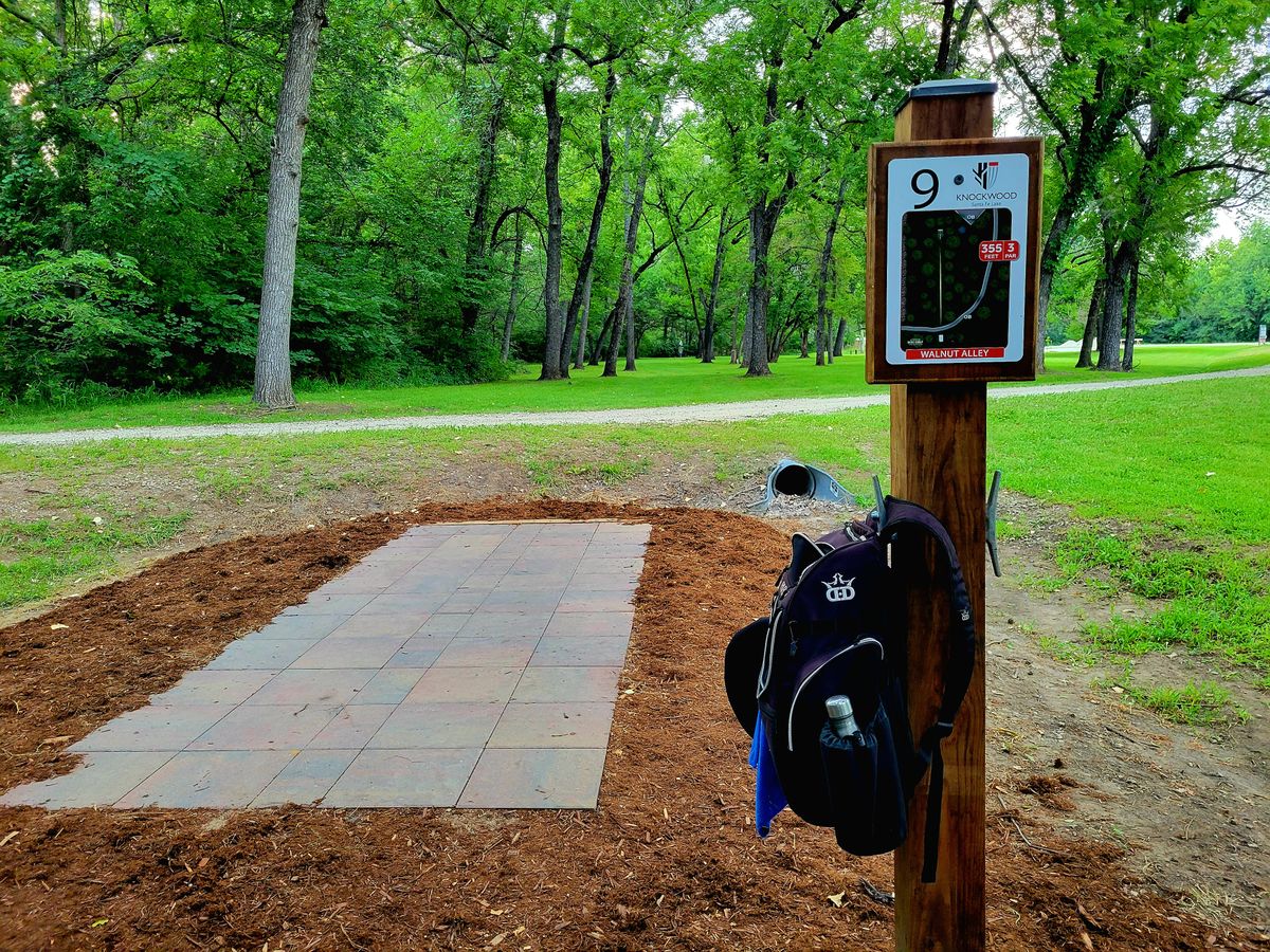 Hole 9: Walnut Alley tee pad