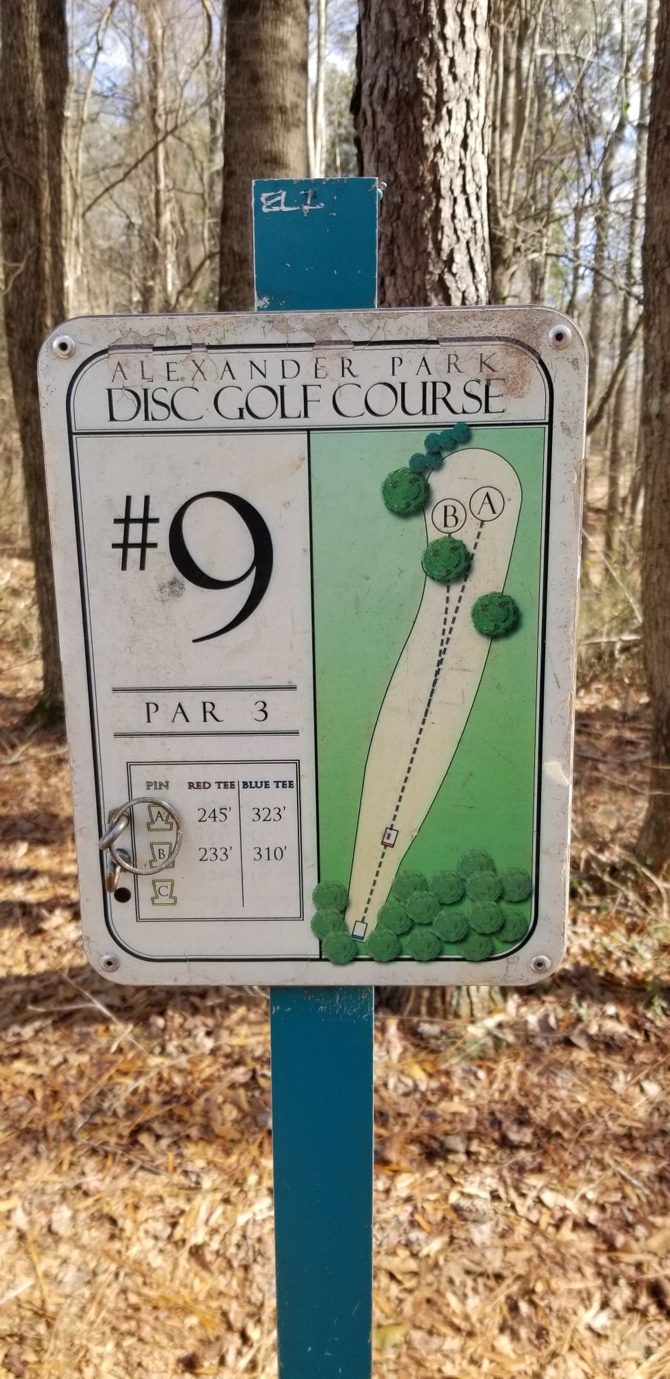 Hole 9 Sign