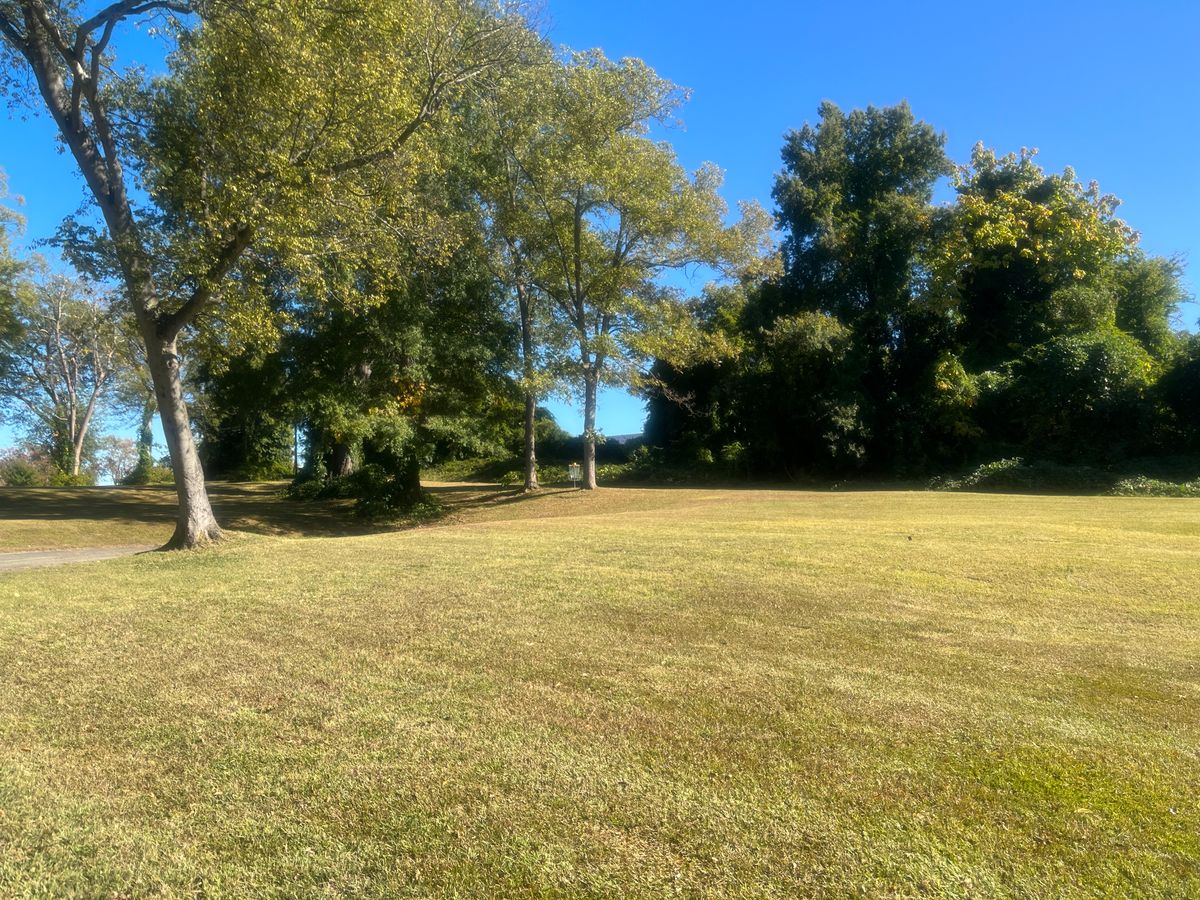 Approach shot across field