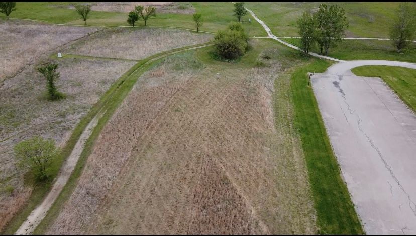 Hole 5 short fairway and pin