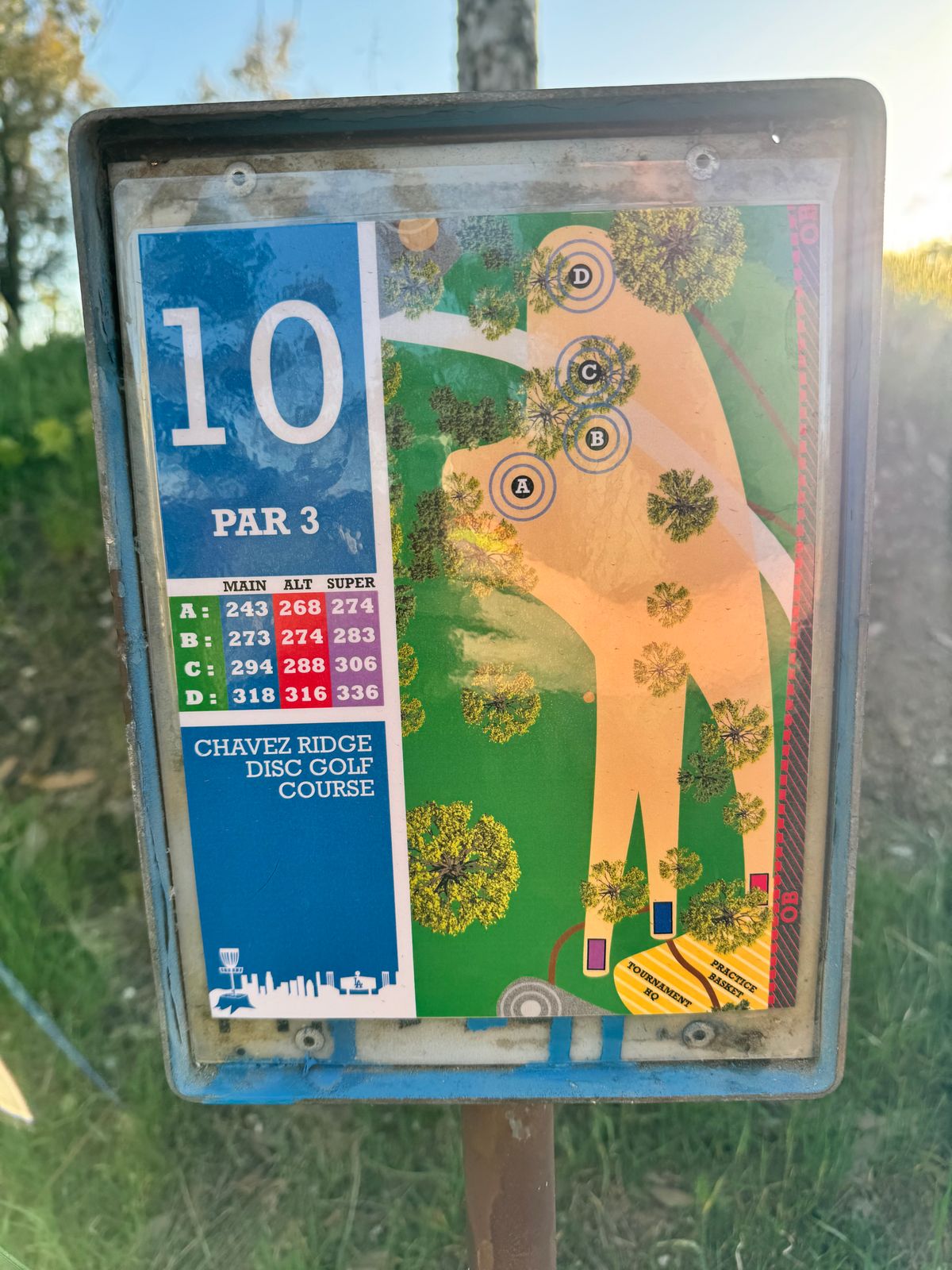 10 tee sign